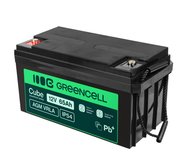 Green Cell Cube AGM VRLA IP54 12V 65Ah - 1364785 - zdjęcie